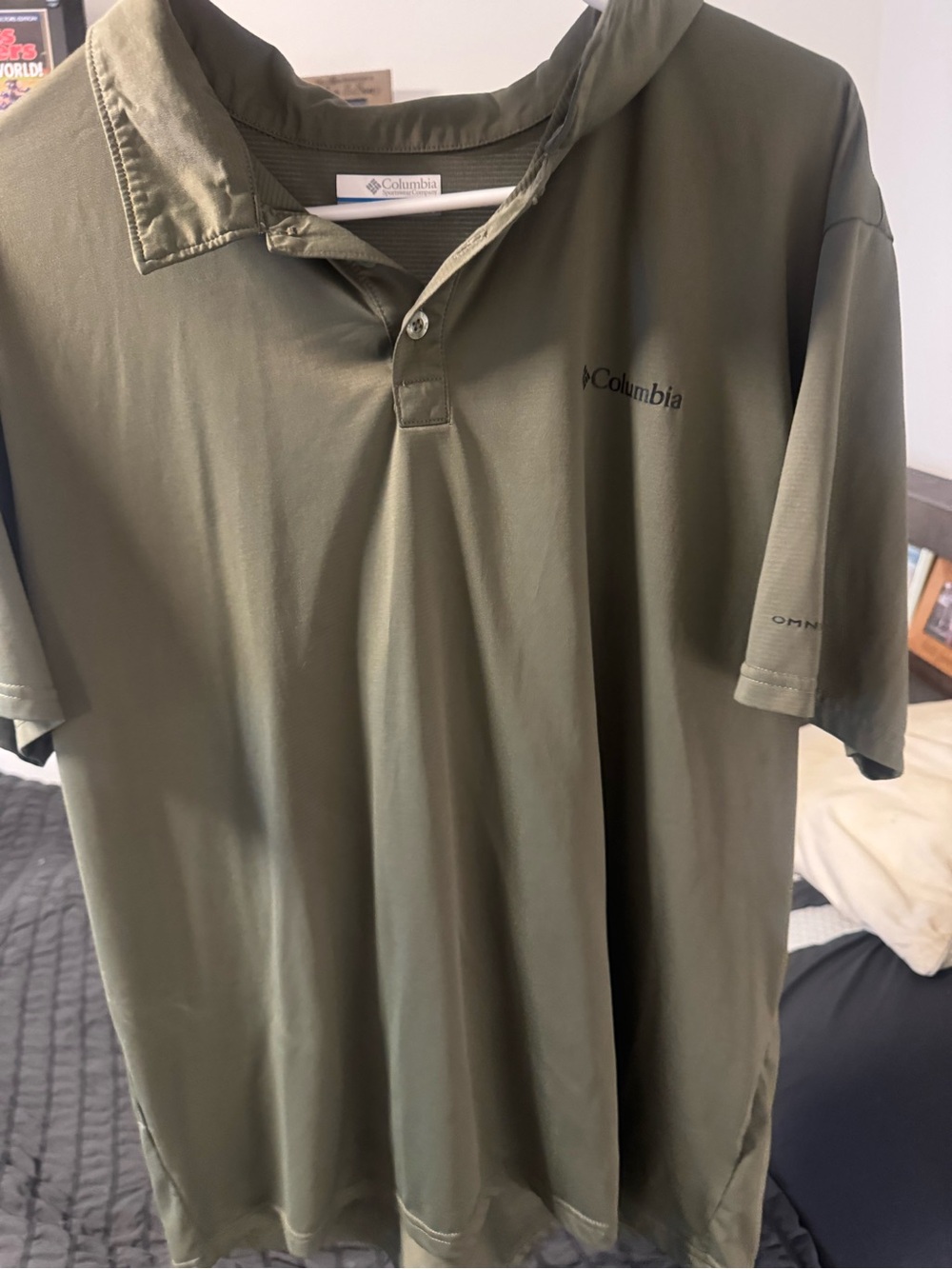 Columbia Men's Olive Green Performance Polo